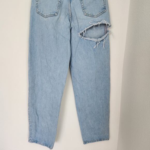 BDG Urban Outfitters Baggy Jeans High Rise Baggy Light Wash Distressed Jeans 26 - Picture 6 of 8